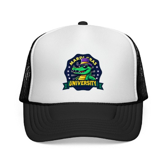 Mardi Gras University Alligator Men's Mardi Grasma Trucker Caps