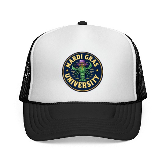 Mardi Gras University Crawfish Men's Mardi Gras Trucker Caps