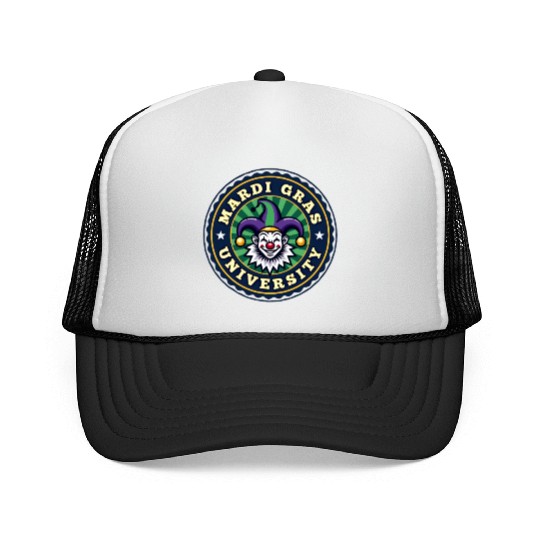 Mardi Gras University Clown Men's Mardi Gras Trucker Caps
