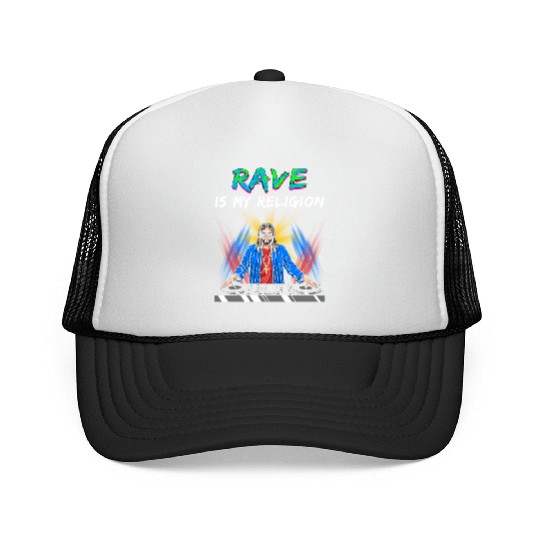 Rave Techno House Party EDM Festival Goa Electro Trucker Caps