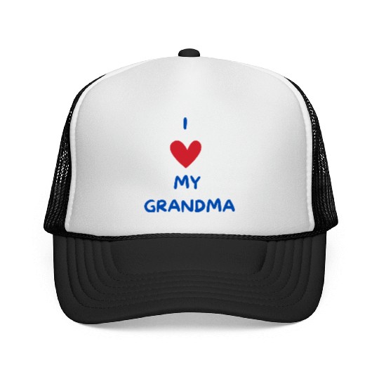 I Love My Grandma Trucker Caps