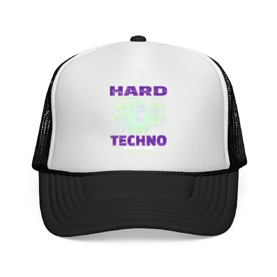 Techno House Party EDM Festival Goa Electro Rave Trucker Caps