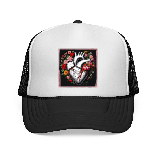 Flower Heart Spring by Tobe Fonseca Trucker Caps