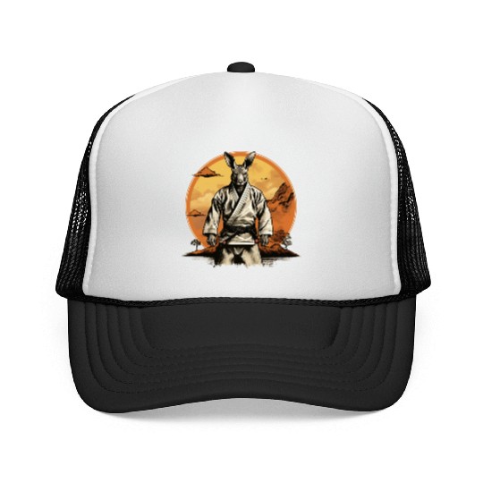 Jiu Jitsu/Judo/Karate Fighter Kangaroo Trucker Caps
