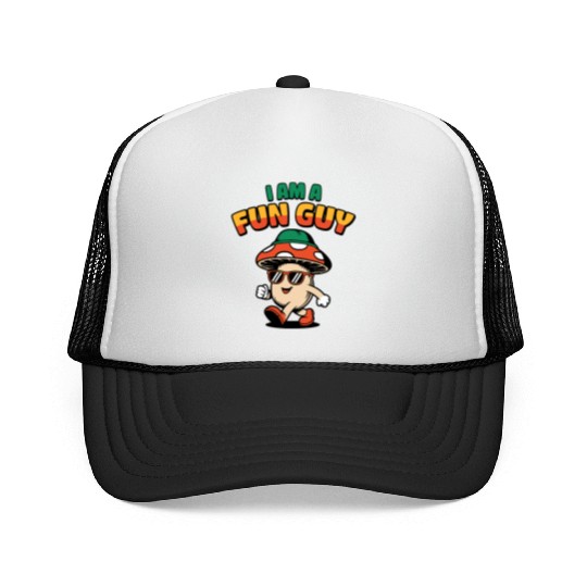 I am a Fun Guy Funny Fungi Pun Trucker Caps