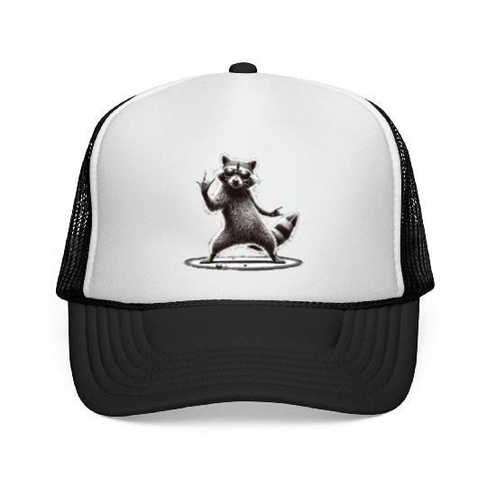Rock Raccoon – Metal and Coolness Trucker Caps