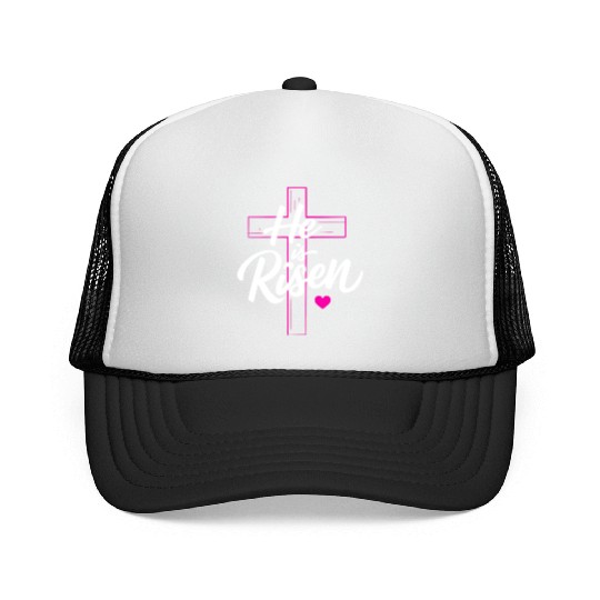 He is Risen Trucker Caps