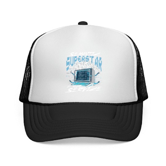 Computer Linguist Trucker Caps