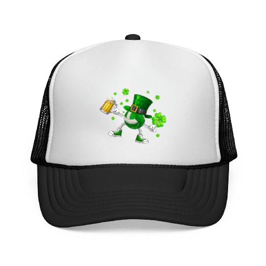 Volleyball Drinking Beer St Patrick's Day Trucker Caps
