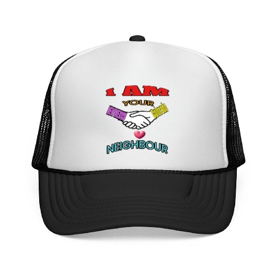 I AM YOUR NEIGHOUR NEW MEXICO AND COLORADO Trucker Caps