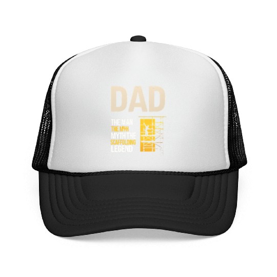 Scaffolder Scaffold Scaffolding Dad Fathers day Trucker Caps