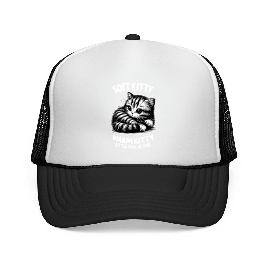 Soft Kitty (dark) Trucker Caps