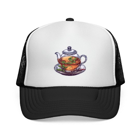 Serene Tea Time Trucker Caps