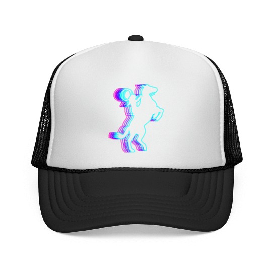 Retro Rodeo Barrel Racer Barrel Racing Vaporwave Trucker Caps