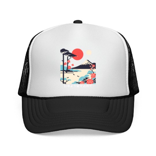 Japan Inspired Unisex Trucker Caps, From Japan with love