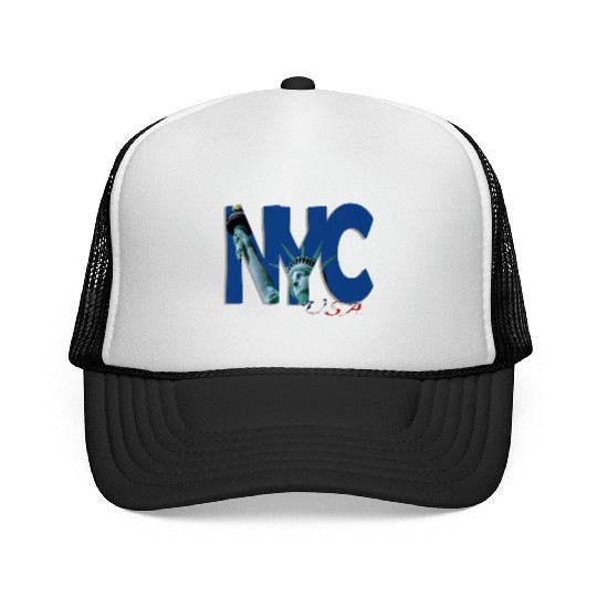 Art of Statue of Liberty Trucker Caps