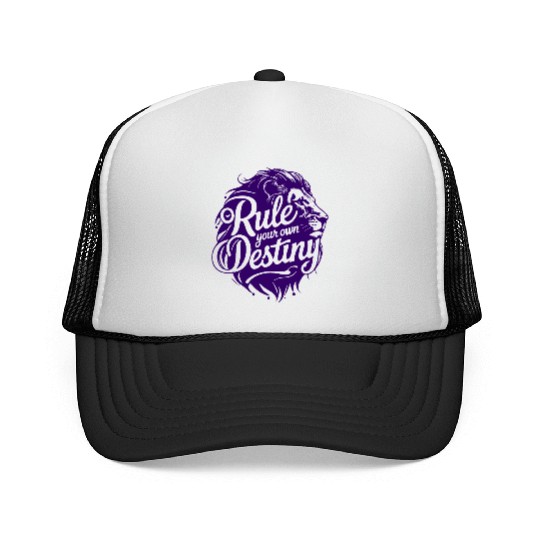 Rule Your Destiny Lion art & Design Trucker Caps