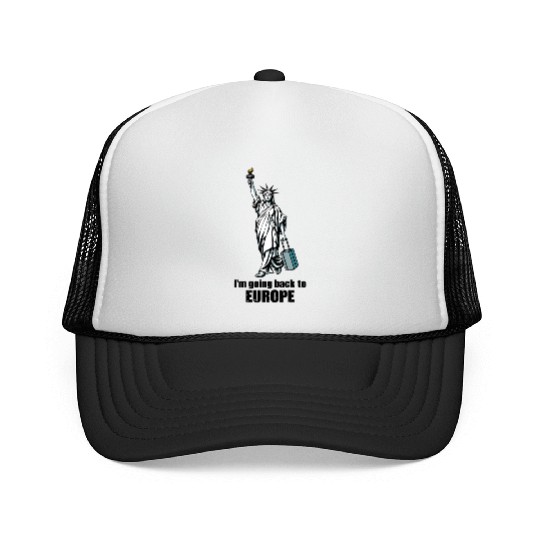 Funny Statue of Liberty USA America Sarcasm Trucker Caps