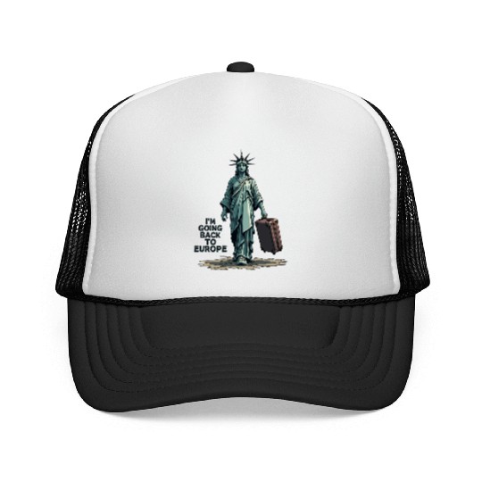 Funny Statue of Liberty USA America Sarcasm Trucker Caps
