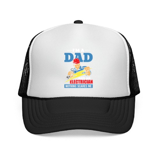 Electrician Dad – Fearless Father Trucker Caps