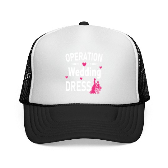 Operation Wedding Dress Bachelorette Party Wedding Trucker Caps