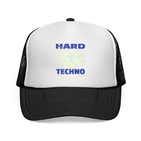 Techno House Party EDM Festival Goa Electro Rave Trucker Caps