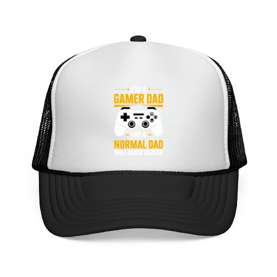 Gamer Dad Trucker Caps – Funny Father's Day Gift
