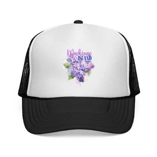 Mackinac Island Michigan Lilacs Lilac Festival Sta Trucker Caps