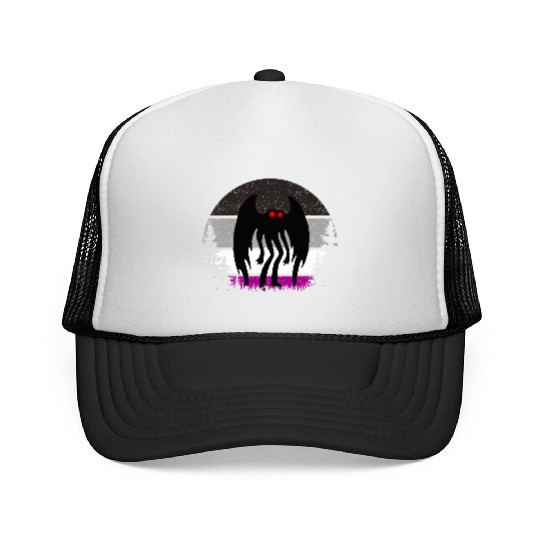 Retro ACE Mothman Asexual Pride Point pleasant Cry Trucker Caps