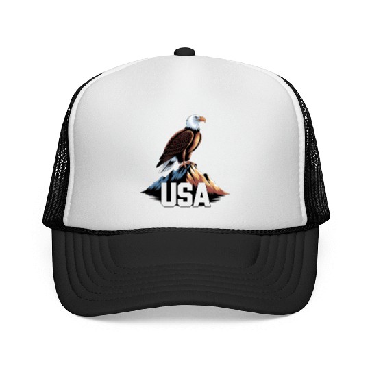 Patriotic Eagle Trucker Caps