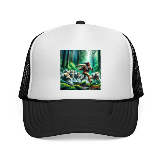 Native American Runner Trucker Caps