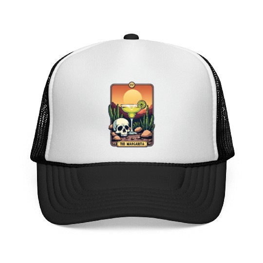 Mexican Cinco De Mayo The Margarita Tarot Card Trucker Caps
