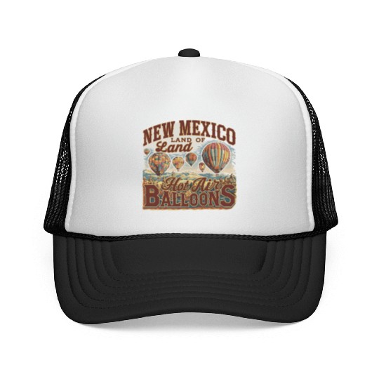 New Mexico Land of Hot Air Balloons Adventure Trucker Caps