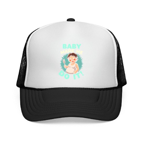 Pregnancy Cravings Funny Maternity Food Baby Bump Trucker Caps