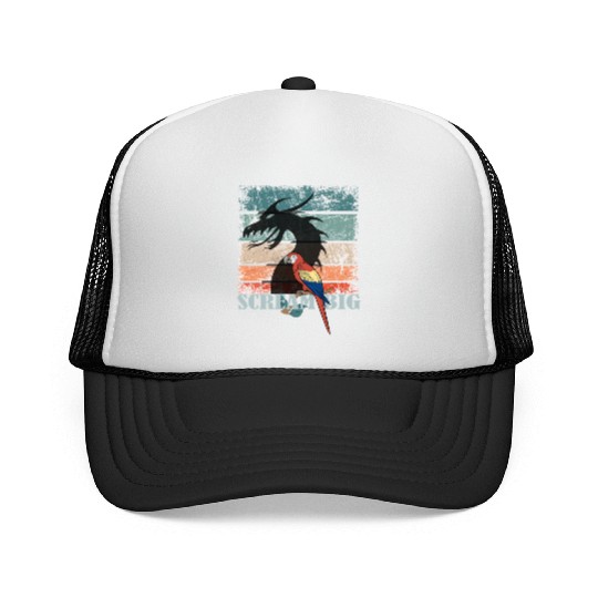 Scream Big Parrot Dragon Fusion Trucker Caps