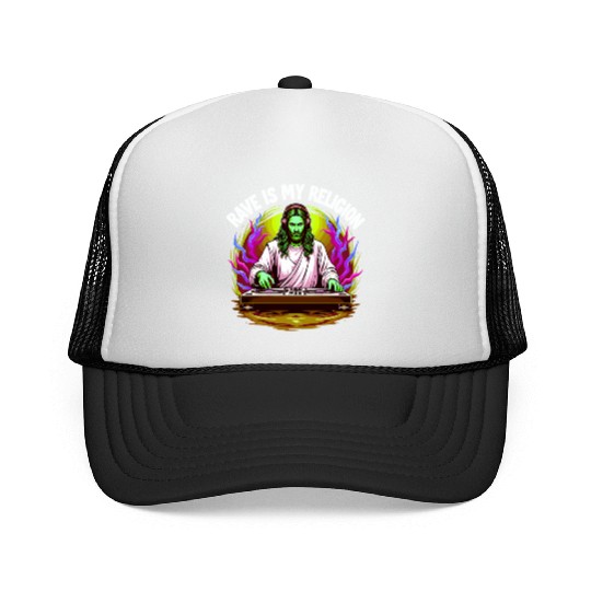 Rave Techno House Party EDM Festival Goa Electro Trucker Caps