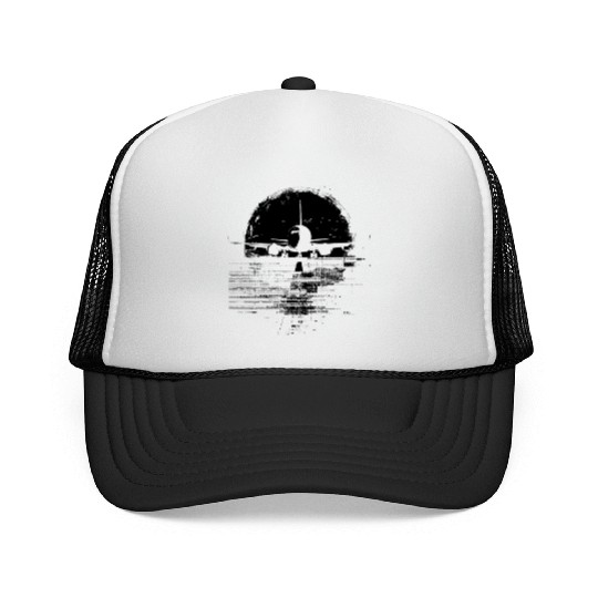 Aircraft Sketch Trucker Caps