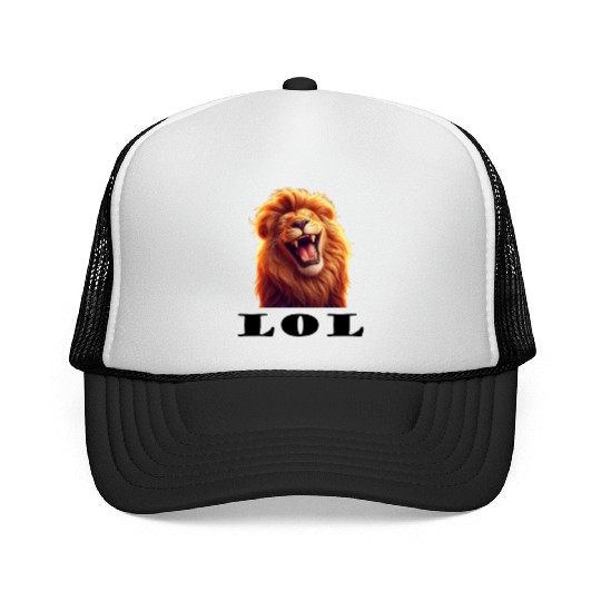 laughing lion Trucker Caps