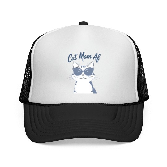 Funny Cat Mom Club Sunglasses Trucker Caps