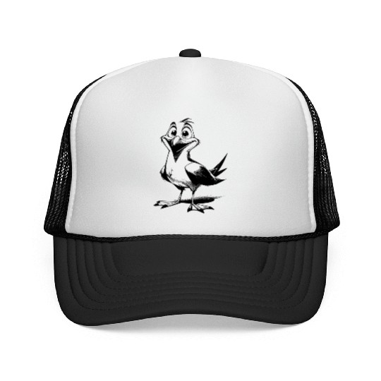 Nice flappy man funny seagull bird Trucker Caps