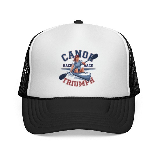 canoe race triumph Trucker Caps