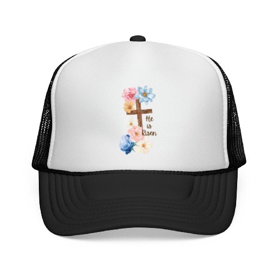He is Risen Trucker Caps