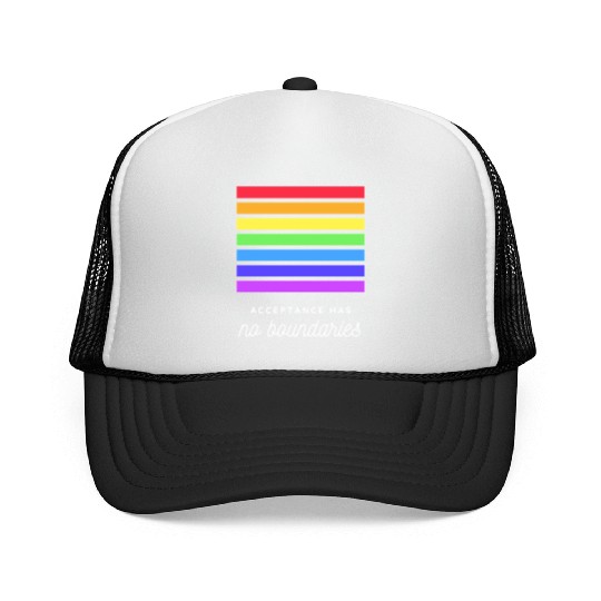 Acceptance Has No Boundaries Pride Graphic Trucker Caps