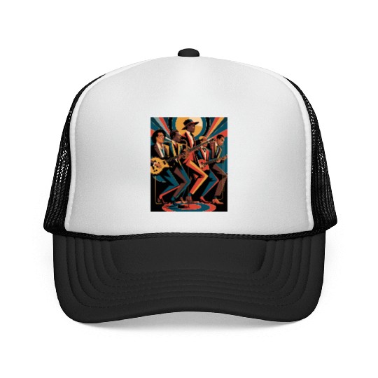 New Orleans Jazz Band art – Elegant New Orleans Ja Trucker Caps