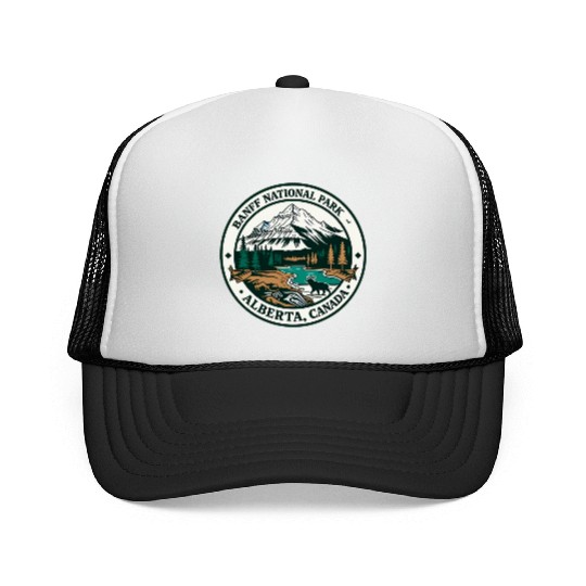 Banff National Park Alberta Canada Trucker Caps