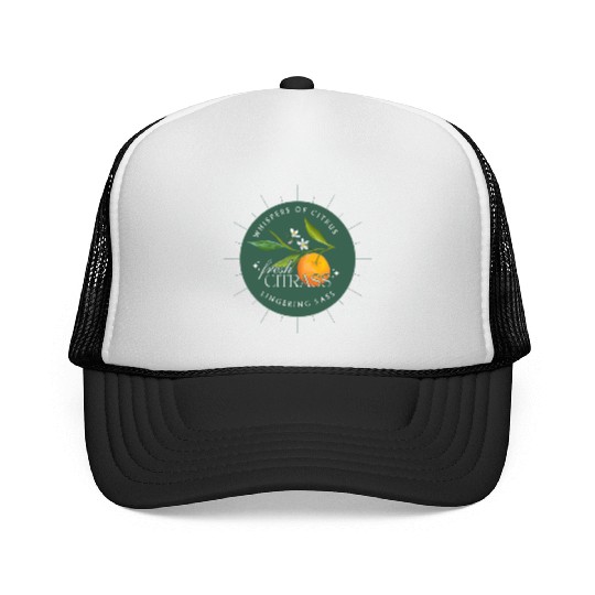 Elegant Citrus Branding Design Trucker Caps
