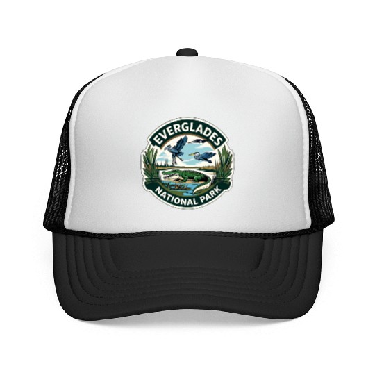 Everglades National Park Florida USA Logo Trucker Caps