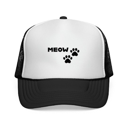 Meow and Paw Prints Trucker Caps