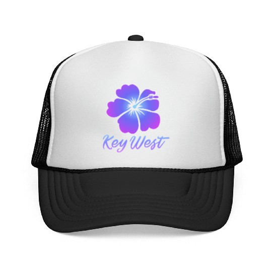 Key West Hibiscus Trucker Caps