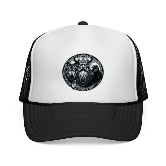 Viking Warrior Man Odin Thor Norman Walhalla Trucker Caps
